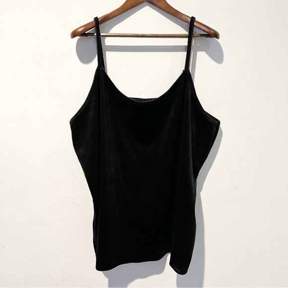 torrid Tops - Torrid Sleep Black Velvet Adjustable Strap Swing Tank Top 5X